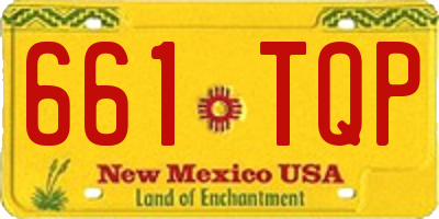 NM license plate 661TQP