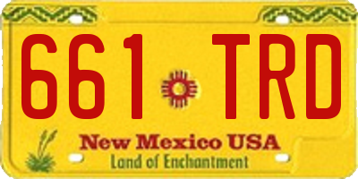 NM license plate 661TRD