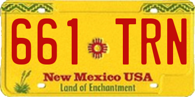 NM license plate 661TRN