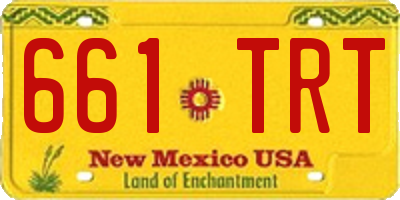 NM license plate 661TRT