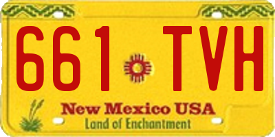NM license plate 661TVH
