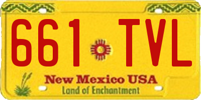 NM license plate 661TVL