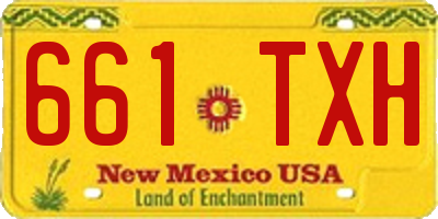 NM license plate 661TXH