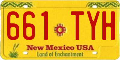 NM license plate 661TYH