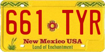 NM license plate 661TYR