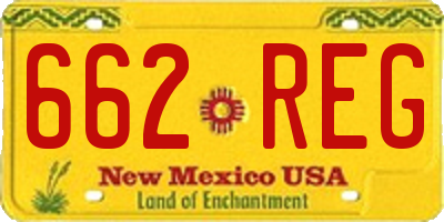 NM license plate 662REG