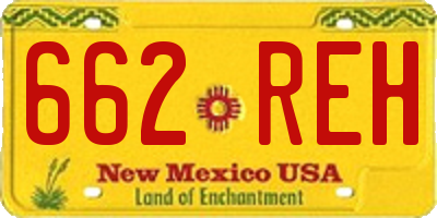 NM license plate 662REH