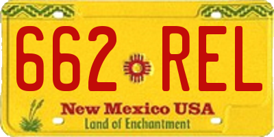 NM license plate 662REL