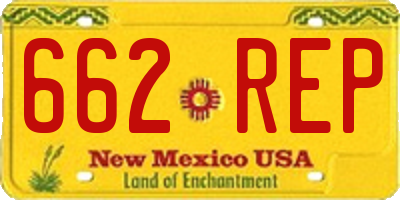 NM license plate 662REP