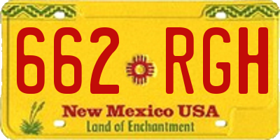 NM license plate 662RGH