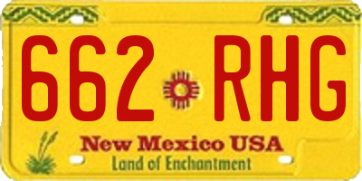 NM license plate 662RHG