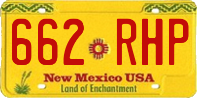 NM license plate 662RHP