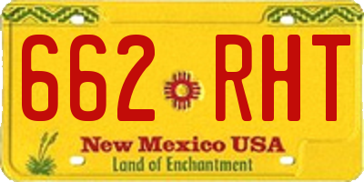NM license plate 662RHT
