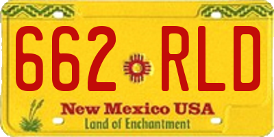 NM license plate 662RLD