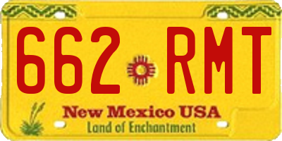 NM license plate 662RMT
