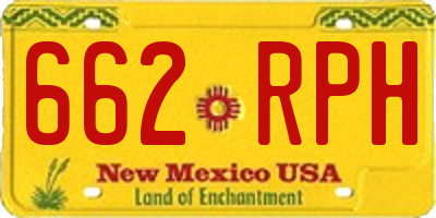 NM license plate 662RPH