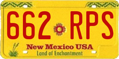 NM license plate 662RPS