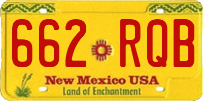 NM license plate 662RQB