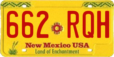 NM license plate 662RQH