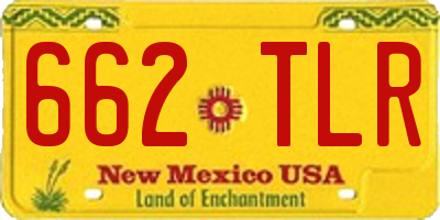 NM license plate 662TLR