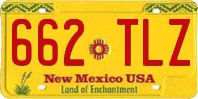 NM license plate 662TLZ