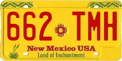 NM license plate 662TMH