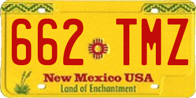 NM license plate 662TMZ