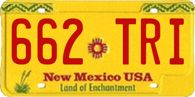 NM license plate 662TRI