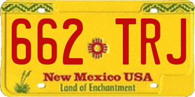 NM license plate 662TRJ