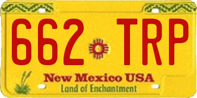 NM license plate 662TRP