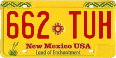 NM license plate 662TUH