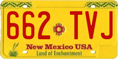 NM license plate 662TVJ