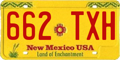 NM license plate 662TXH