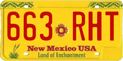 NM license plate 663RHT