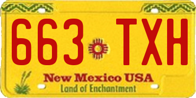 NM license plate 663TXH