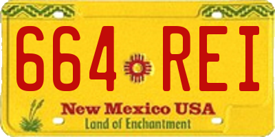 NM license plate 664REI