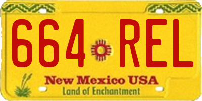 NM license plate 664REL