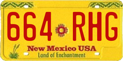 NM license plate 664RHG