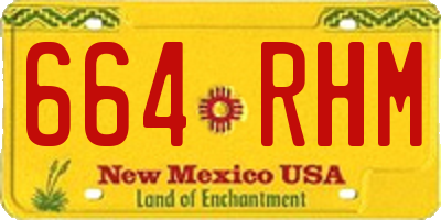 NM license plate 664RHM