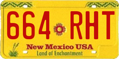 NM license plate 664RHT
