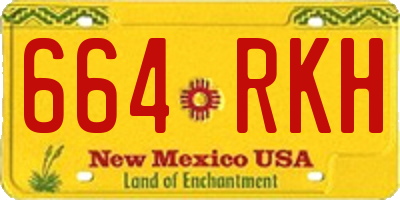 NM license plate 664RKH