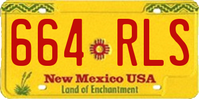 NM license plate 664RLS