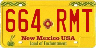NM license plate 664RMT