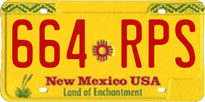 NM license plate 664RPS