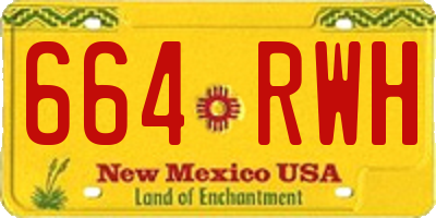 NM license plate 664RWH