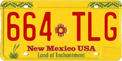 NM license plate 664TLG
