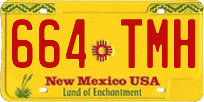 NM license plate 664TMH