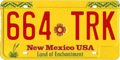 NM license plate 664TRK