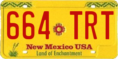NM license plate 664TRT