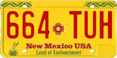 NM license plate 664TUH